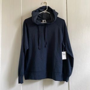 S Zella Navy Sapphire pullover Hoodie NWT